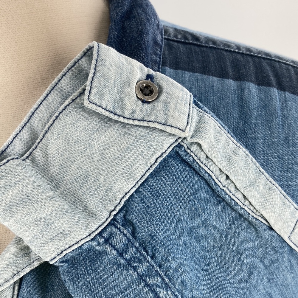 Rails Zoey Color-Block Denim Button Down Shirt Wo… - image 5